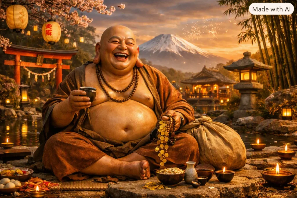 Hotei Laughing Buddha gods of good luck