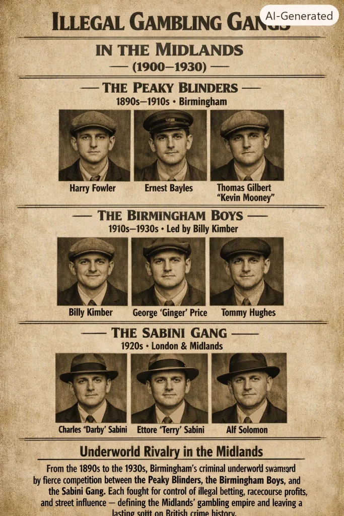 Illegal Gambling Gangs in the Midlands (1900–1930)