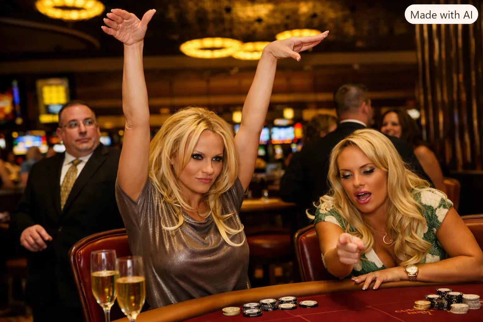 casino loving movie stars pamela anderson