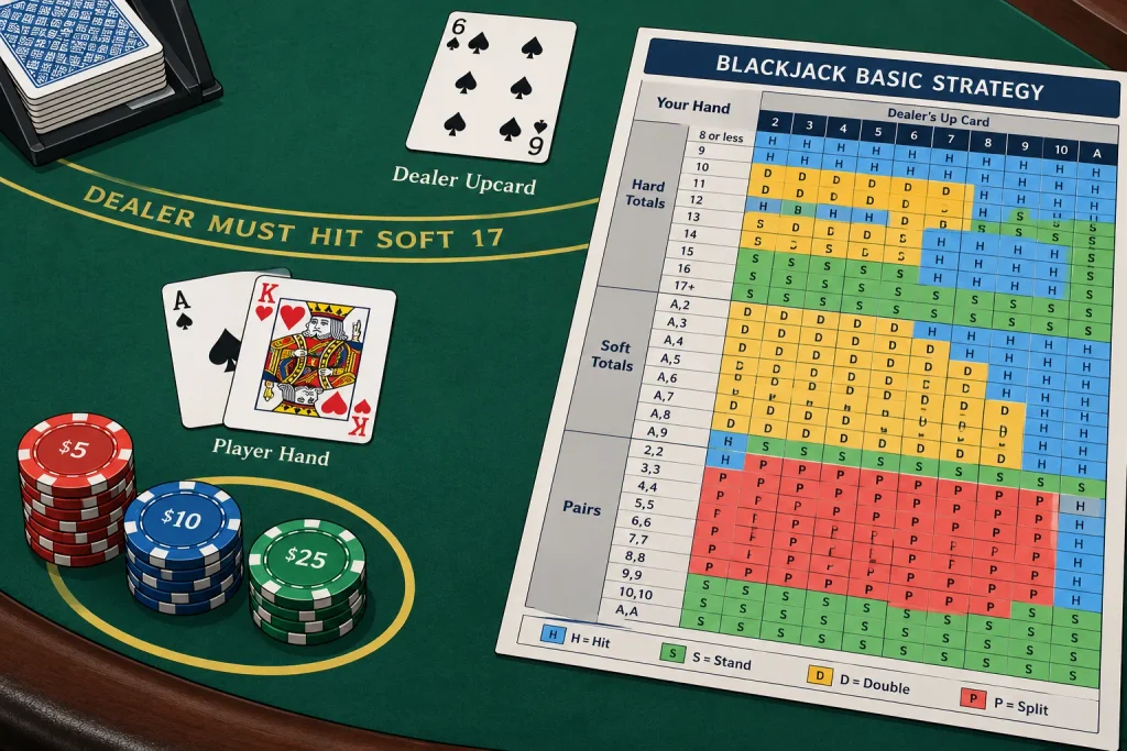 Blackjack Basic Strategy - best way to win at blackjack