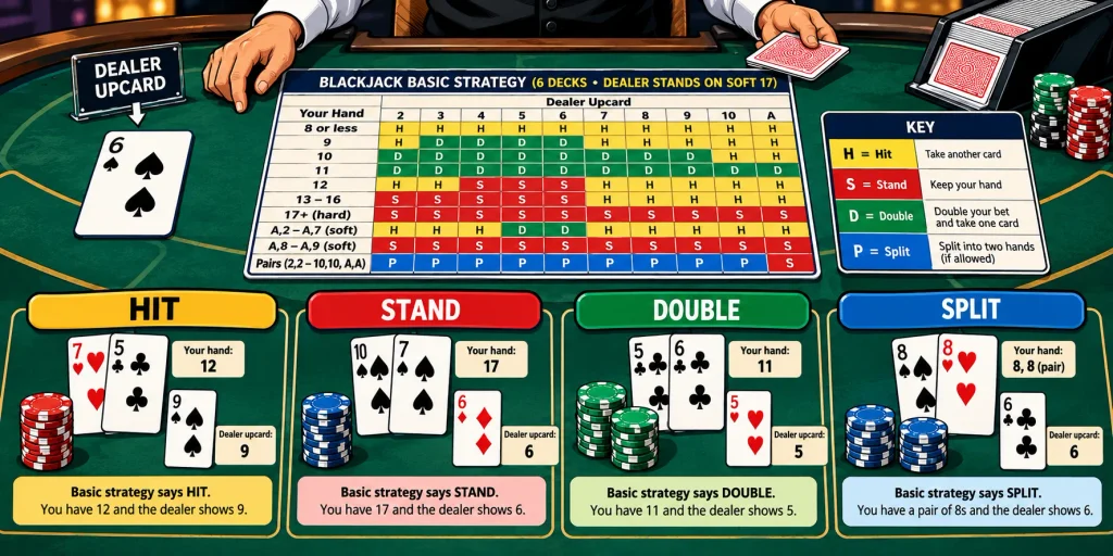 Blackjack basic strategy explained for beginners