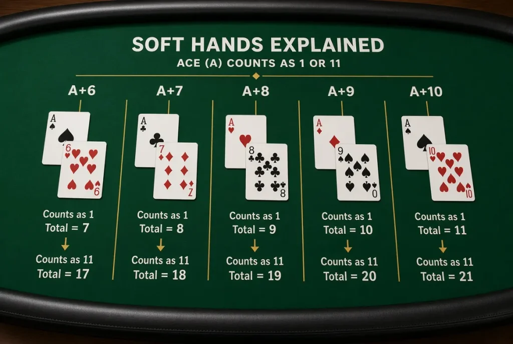Blackjack Basic Strategy Soft Hands Explained